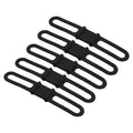 Socobeta 5PCS Universal Cycling Light Clip Mount Holder Cycling Bike Silicone Elastic Rubber Strap Bandage Tie Flashlight Holder