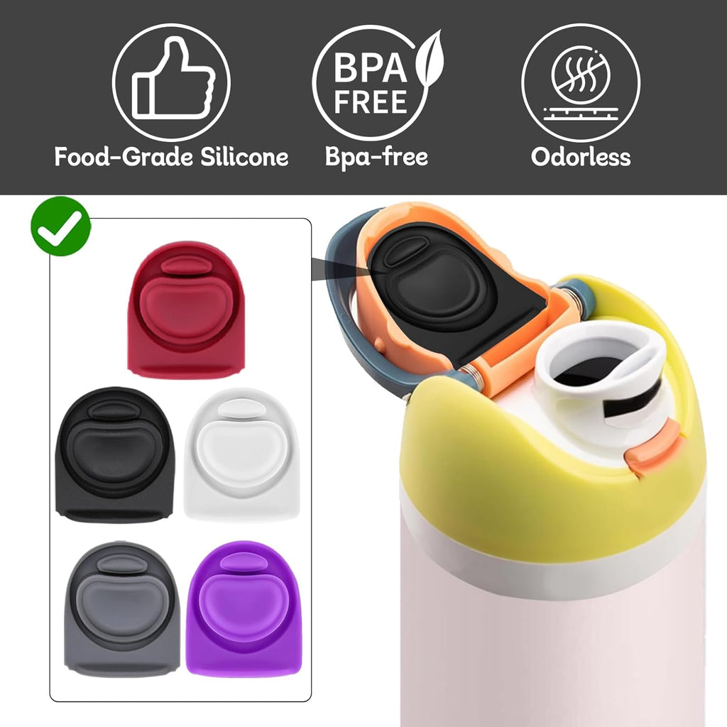 Owala | 5-Pack Replacement Rubber Stopper Seals for FreeSip Water Bottles - Silicone Lid Caps