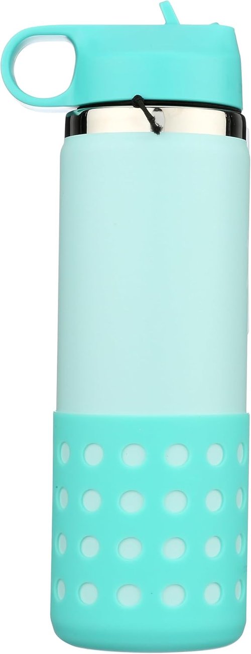 Hydro Flask 20 Oz Kids Wide Mouth Water Bottle - Straw Cap & Boot Included
