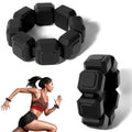 Silicone Weight Bearing Bracelets, 0.33lb x 1 Pair for Women and Kids, lightweight Wrist＆Ankle Weights with Elastic String, Portable Mini Excercise Wrist Weights for Walking,Running,Yoga,Dance,Gymnastics and Aerobics - Black