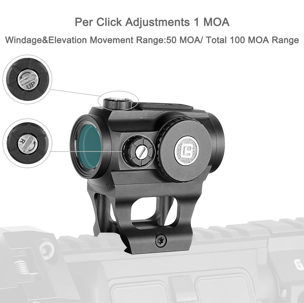 ohhunt FB O1 3 MOA Red Dot Sight Motion Awake Closed Red Dot Sight 1000G Shockproof IPX67 Waterproof