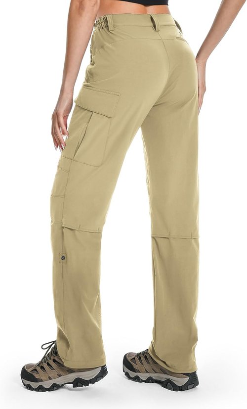 Moosehill Women's Hiking Pants - Lightweight, Quick-Dry, Water-Resistant Cargo | Perfect for All Seasons