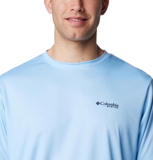 Columbia Men's Terminal Tackle Long Sleeve Shirt - Fins and Stripes Design for Ultimate Comfort
