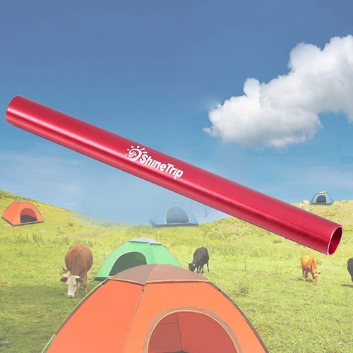 Alomejor Tent Pole Repair Tube,Lightweight Aluminium Alloy Splint Camping Gear Repair Tool for 0.31-0.33 inch Diameter Campers Backpackers Hiking Outdoor Emergencies