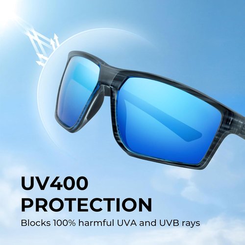 KastKing Osage Polarized Sport Sunglasses - UV Protection for Men & Women | Perfect for Driving, Fishing & Cycling