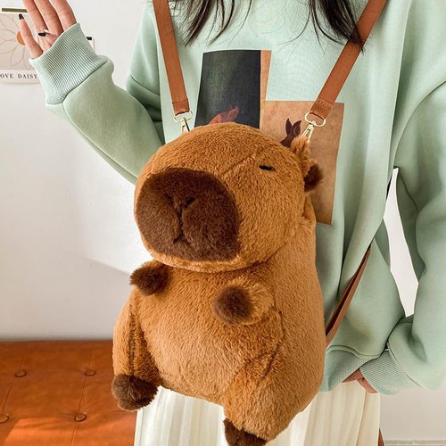 Loizziuy Capybara Flap Backpack Cute Animal for Women Large Capacity Y2k Kawaii Aesthetic Casual Travel Mochilas Daypacks (Cat)