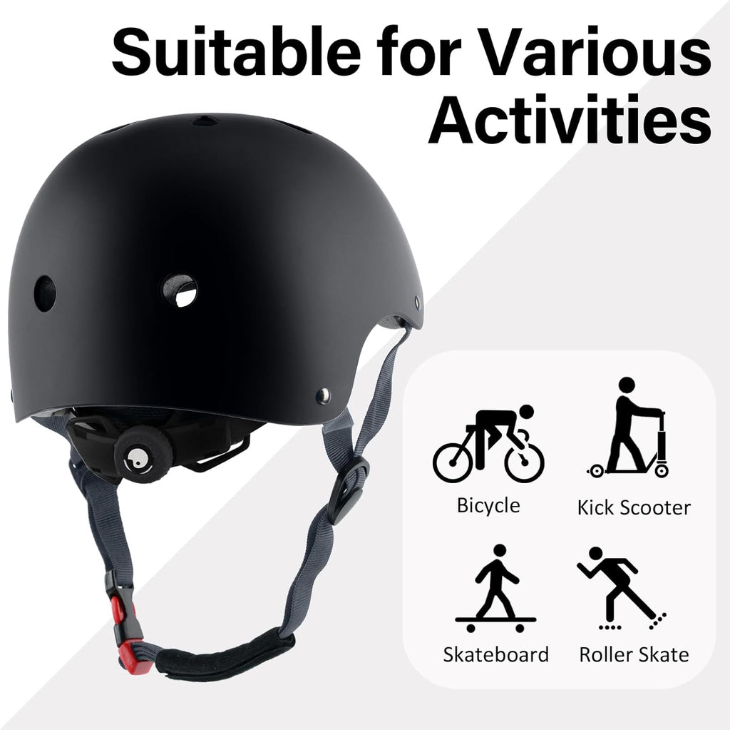 Skiennix Lightweight Adjustable Multi-Sport Helmet - Perfect for Skateboarding, Biking & Scooters | 3 Sizes Available