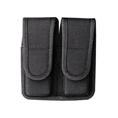 Bianchi, 7302HS AccuMold Double Magazine Pouch, Snap, Size 4, Black