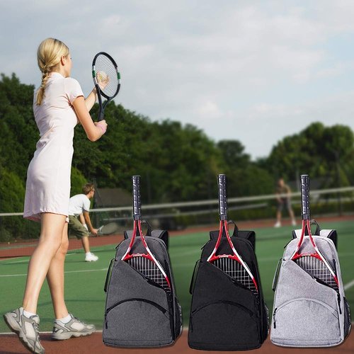 QCWN Tennis Bag，Tennis Backpacks & Pickleball Bags for Men, Women & Kids，Tennis Racket Backpack/Bags to Hold 1 or 2 Racket Sport,Raquet Carrier for Balls, Pickleball Paddles, Badminton Rackets.