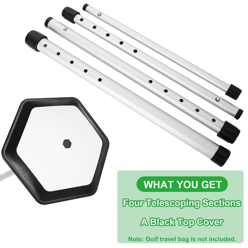 MNKNENG Golf Travel Bag Support Rod Pole Oversized Stiff Arm for Golf Travel Bag Telescoping Aluminum Alloy Golfs Stiff Arm Anti-Impact Golfs Club Travel Protector Stick