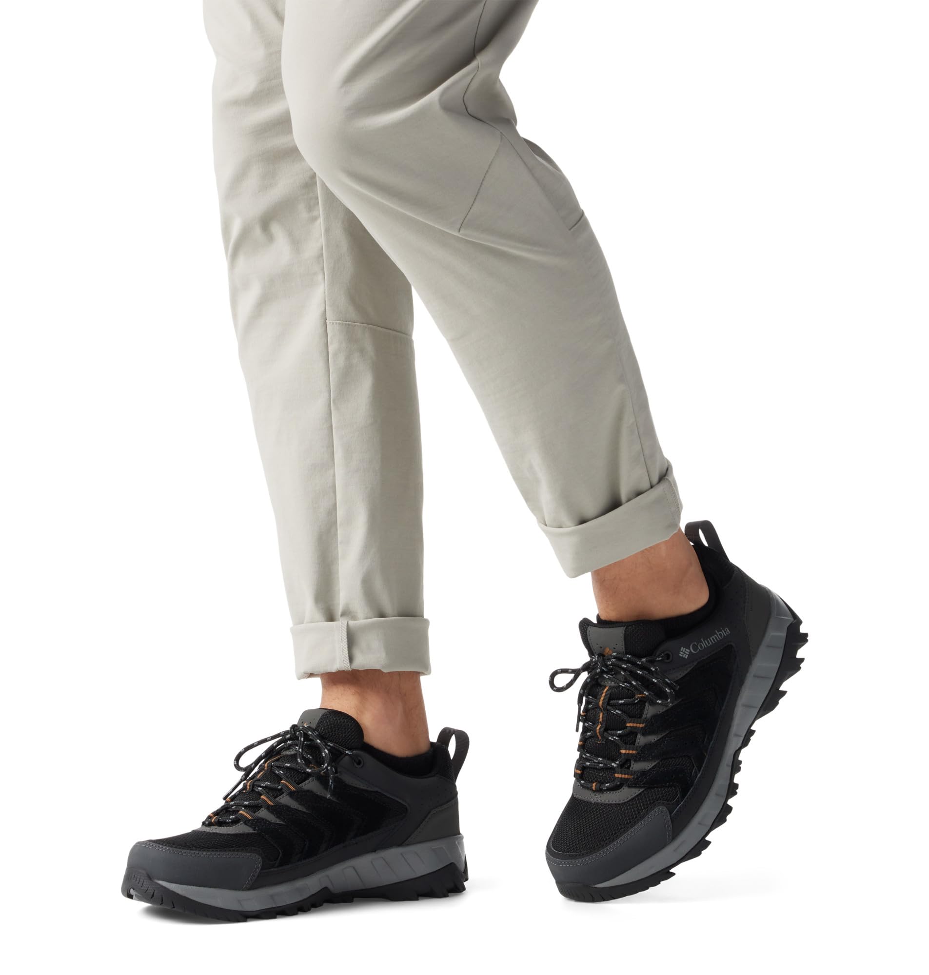Columbia Men's Strata Trail Low Waterproof, Black/Elk, 11
