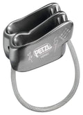 Petzl Verso Belay Device - Compact, Lightweight Belay Device, for One or Two Rope Strands While Climbing or Rappelling - Grey