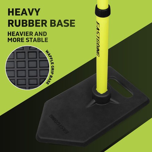 Eastgoing Baseball Tee - Adjustable 19"-32" Height Telescopic Rubber Batting Tee for Kids
