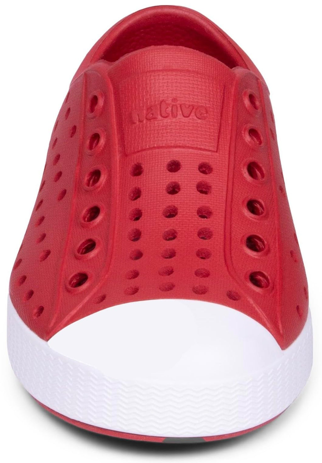 Native Shoes Unisex-Kids Jefferson Sneakers, Ruby Red/Shell White, 13 Little Kid