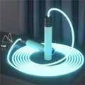 Skiennix LED Night Glow Jump Rope - Adjustable Glowing Skipping Rope for Adults | Portable Fitness Equipment