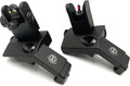 Dagger Defense Fiber Optic BUIS | Canted Iron Sights with Spring Loaded Deployment