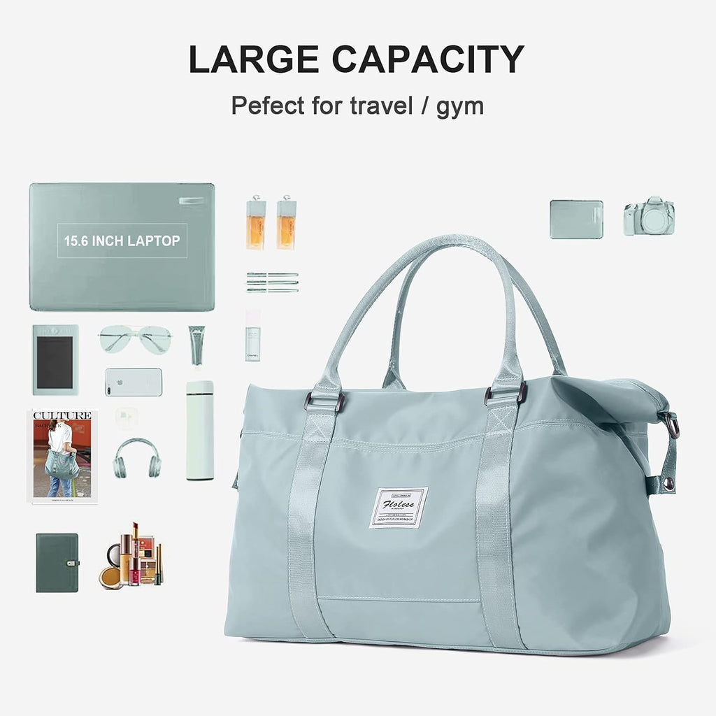 Skiennix Sport Travel Duffle Bag - Large Waterproof Gym Tote for Women | Perfect Weekender & Beach Bag