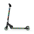 Jetson Scooters - Jupiter Kick Scooter (Black) - Collapsible Portable Kids Push Scooter - Lightweight Folding Design with High Visibility RGB Light Up LEDs on Stem, Wheels, and Deck