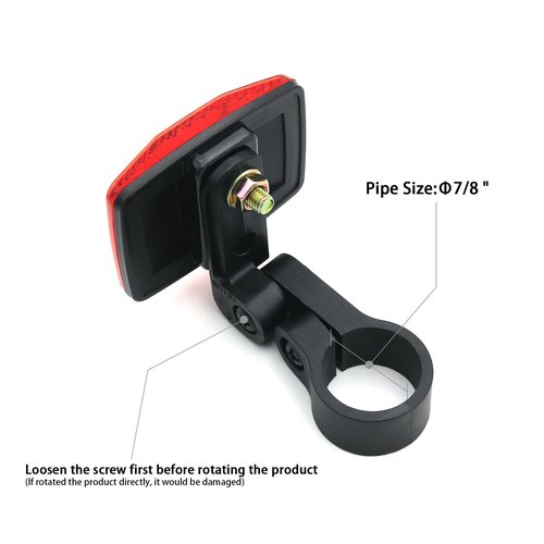 MFC PRO Red Rear Bicycle Reflector