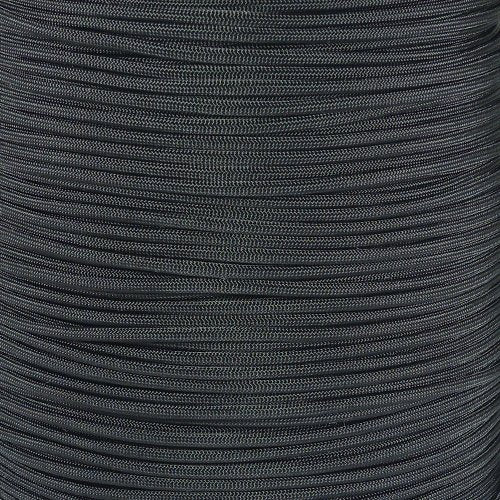 Paracord 50+ Colors Black 1000 Feet - Heavy Duty Nylon Utility Rope