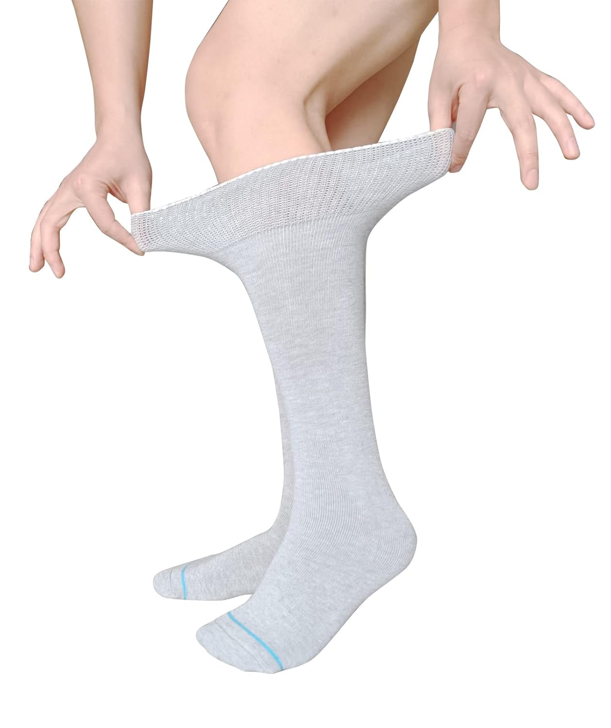 Skiennix Replacement Sock Liner for Orthopedic Walking Boots - Comfortable Tube Socks for Air Cam Walkers | 2 Pairs