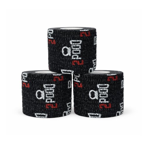 2POOD Weightlifting Tape 3-Pack - Premium Non-Slip Adhesive for CrossFit & Heavy Lifting | Flexible Black