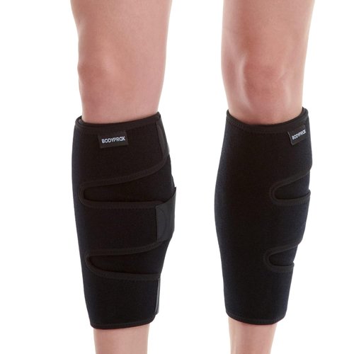 Bodyprox Calf Support Brace - Adjustable Compression Wrap for Shin Splints | 2 Pack