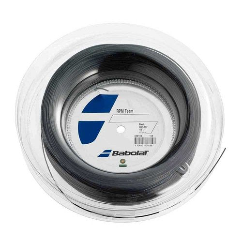 Babolat RPM Team (Black) (16g-1.30mm) Tennis String Reel (660')