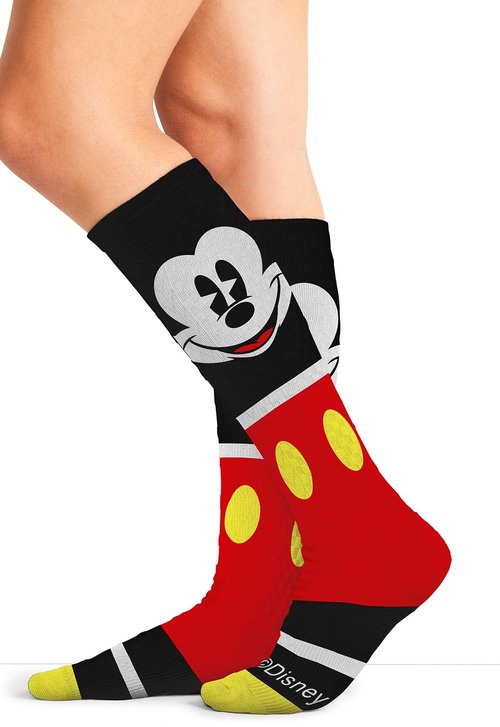 Tooniforms Women's 10-15mmHg Compression Socks – Knee High, Soft Knit, Fun Prints, Supports Circulation - TPRINTSUPPORT, Regular, My Mickey