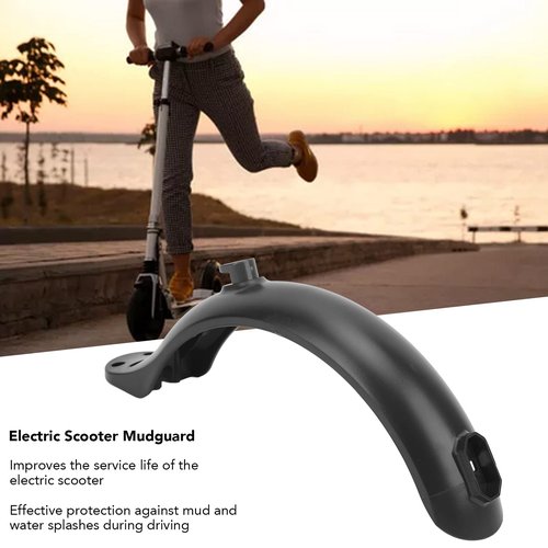 Electric Scooters Rear Mudguard, 4 Hole Scooter Rear Black Fenders Bracket Scooter Replacement Part Accessory