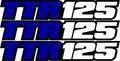 TTR125 Compatible Dirt Bike Swingarm Airbox Decals – Racing Graphics Sticker Set