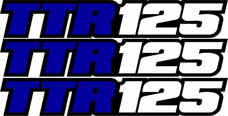 TTR125 Compatible Dirt Bike Swingarm Airbox Decals – Racing Graphics Sticker Set