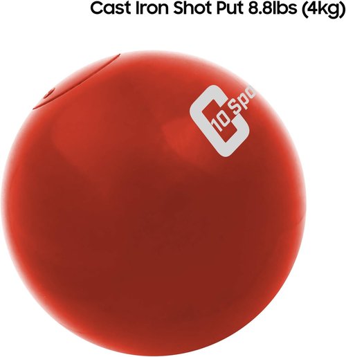 10Cent Sports Iron Shot Put - Durable Heavyweight Design | Available in 2.7kg to 7.2kg (6lb to 16lb)