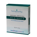Silver Calcium Alginate Wound Dressing - Simpurity - 4"x 5" Individual Thick Pads - Dressing for Wound Care - Non-Stick Sterile Calcium Alginate Pads with Silver - Safe n' Simple Wound Care Products