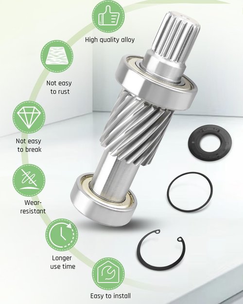 JUQAFY Golf Cart Input Gear Shaft Kit Fit for EZGO Electric RXV 2008-up, Replacement 23520G1 620327 620328 620329