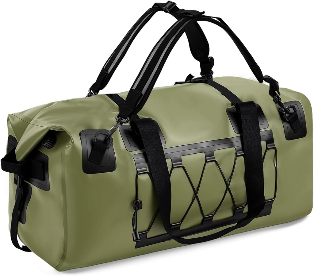 Skiennix Waterproof Duffel Bag - 70L Heavy-Duty Roll Top Design for Kayaking, Rafting & Camping