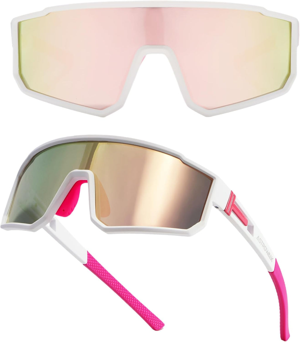 Polarized Running Sunglasses - UV400 Protection with Adjustable Nose Pad | Ideal for Cycling, Hiking, Beach Volleyball