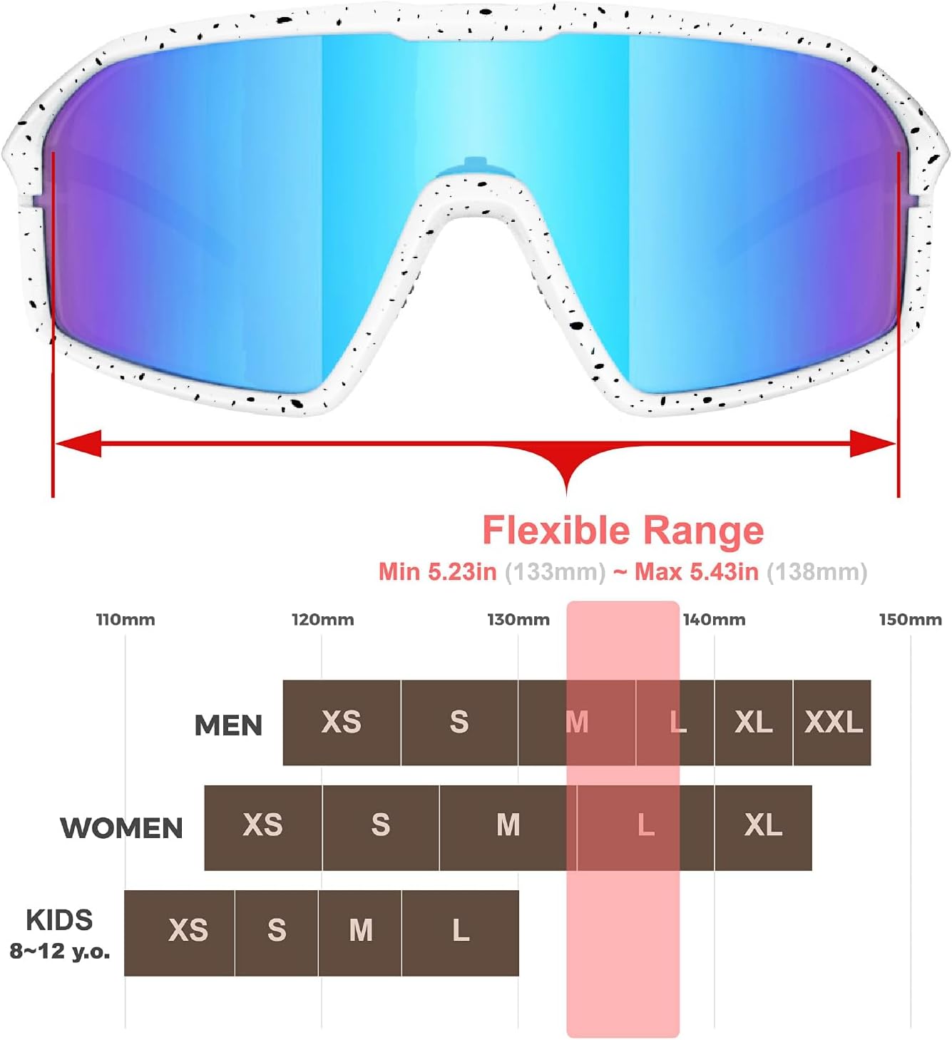 Qool Time Polarized Cycling Sunglasses - Ideal for Men & Women | Perfect for Golf, Running & Outdoor Sports