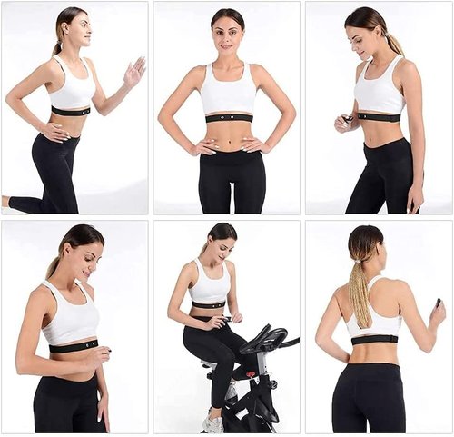 Rich Green Valley Compatible with SUUNTO Smart Heart Rate Belt Soft Adjustable Heart Rate Monitor Replacement Chest Strap Black