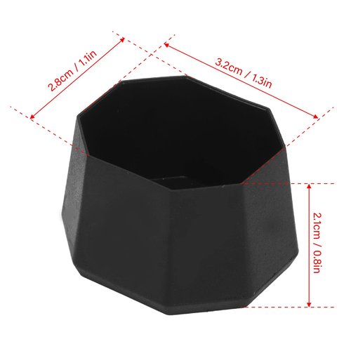 2pcs Tennis Racket Butt Cap Tennis Racket Silicone End Cover for Racquetball Racket, Black