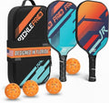 PicklePro Junior – Pickleball Paddles Set for Youth & Families with 2 Junior Paddles, 4 Pickleballs & Paddle Bag – USAP Approved Fiberglass Face, Cushioned Grip – Complete Beginner Pickleball Kit