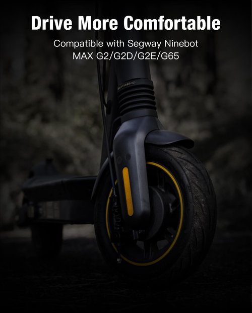 NEW VERSION Front Fork Shock Absorber Compatible with Ninebot by Segway Max G2 G65 KickScooter Suspension mechanism with hydraulic damper Aluminum Alloy Fork G2 Scooter Original Accessories