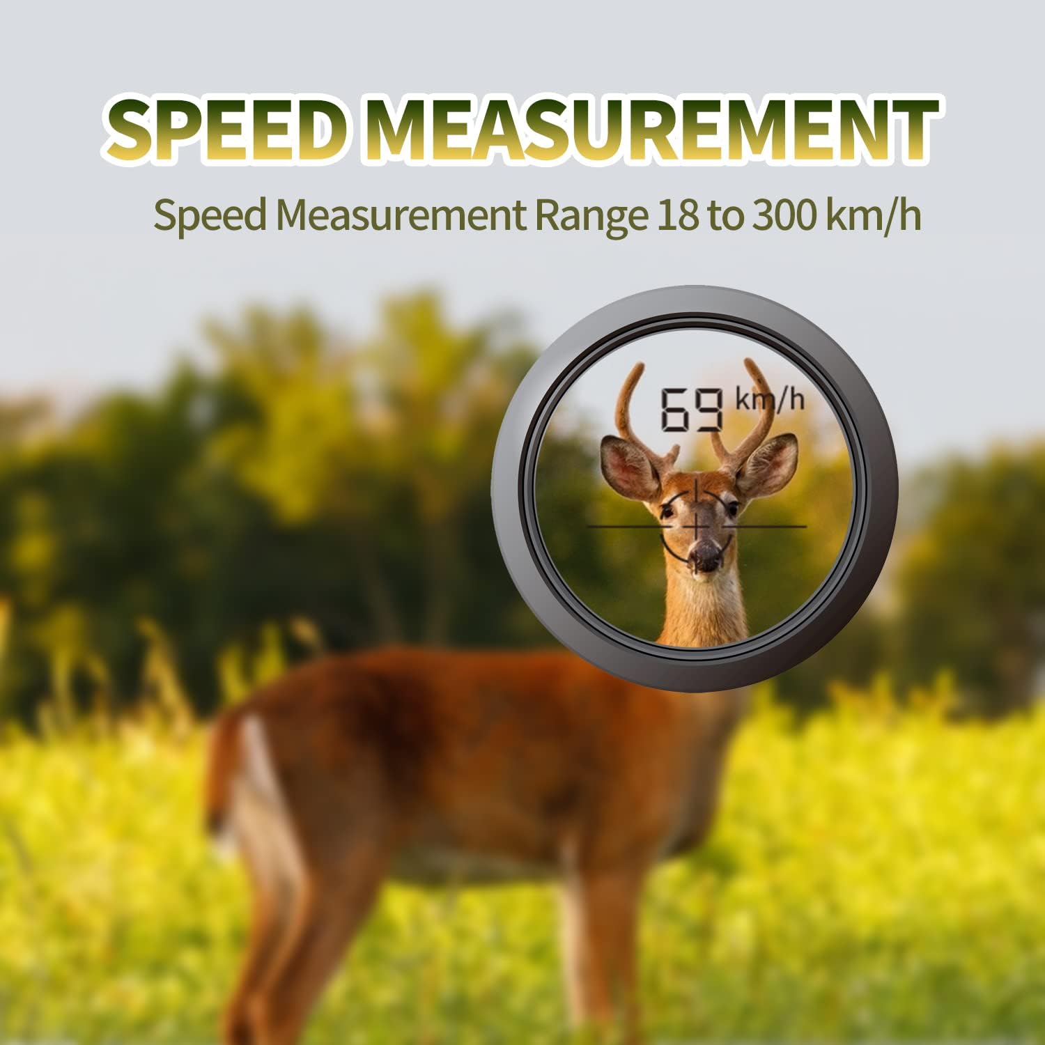 Skiennix Golf Rangefinder - 7X Magnification, 1200 Yards, Waterproof with Magnet & Vibration Alerts