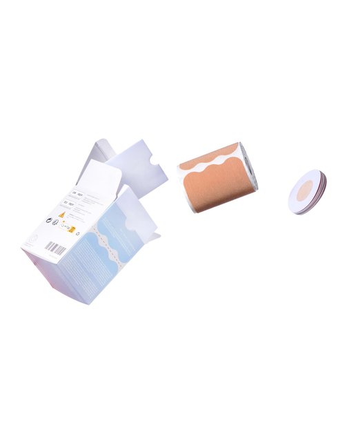 Precut BnDR Tape with Nipple Covers, Extra Wide Chest Binding Tape for FTM Transgender, 3 Inch x 20 pcs