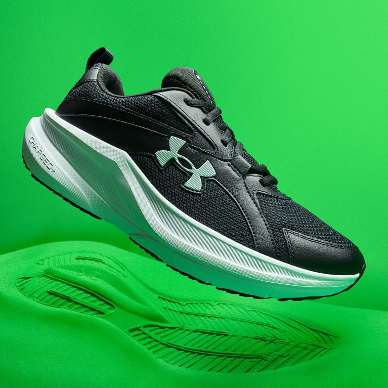 Under Armour Men's Charged Assert 11 Running Shoes Black/White Size 10.2oz