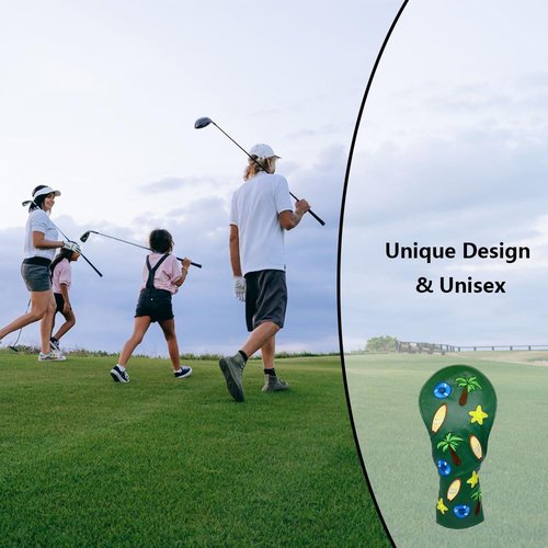 Crystalrain Golf Club Covers Driver Headcover 3 5 Fairway Wood Hybrid Golf Head Covers for Men Women