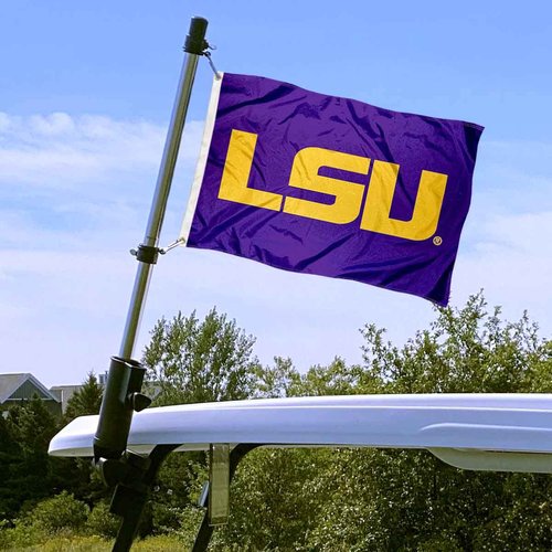 College Flags & Banners Co. Louisiana State LSU Tigers Golf Cart Flag Pole and Holder Mounting Bracket