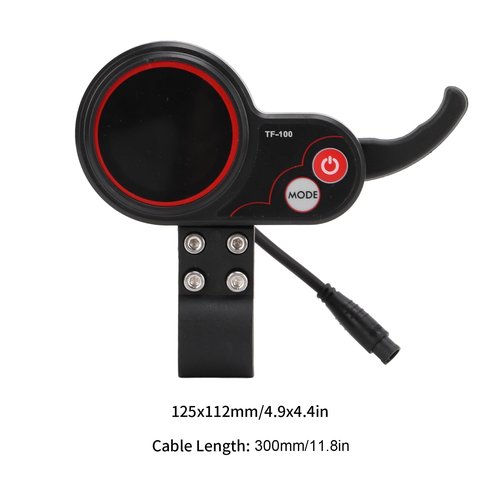 Pissente 6 Pin Communication Instrument, 48V TF 100 Display Electric Scooter Controller Electric Scooter Display Panel for M4 Electric Scooter Controller