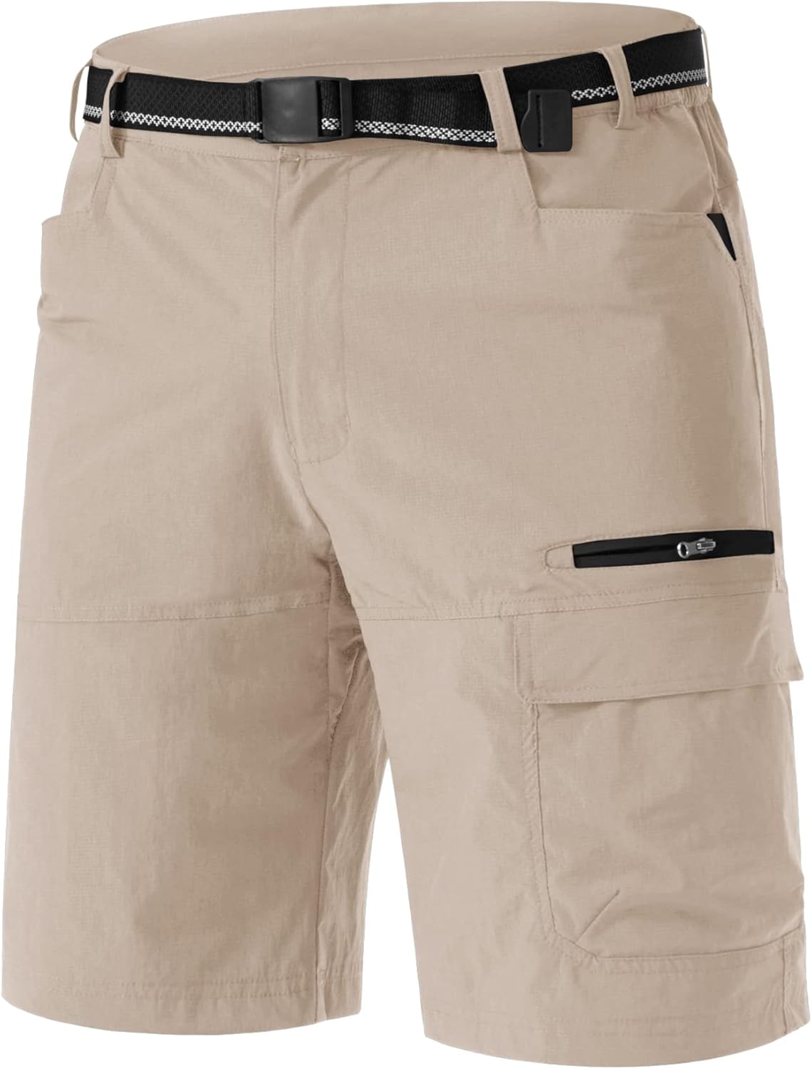 TACVASEN Men's Quick-Dry Cargo Shorts - Water-Resistant Casual Hiking Shorts | Summer Outdoor Wear