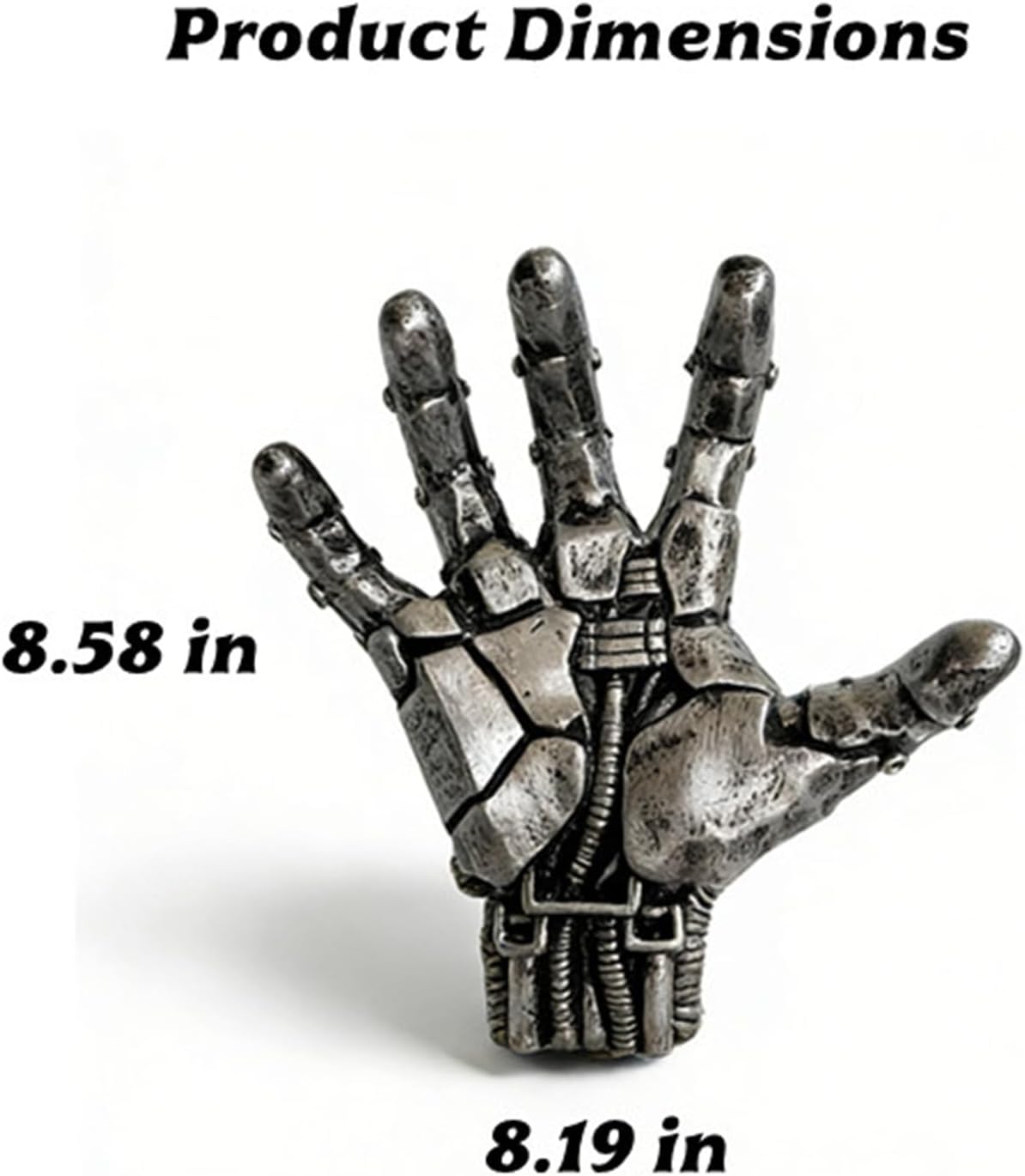 Skiennix Basketball Holder Wall Mount - Cyberpunk Mechanical Hand Design | Unique Resin Wall Art for Man Cave